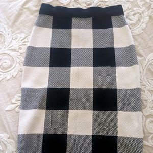 Rachel Roy Pencil Checker Skirt (knee length)